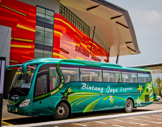 tourist bus kuching