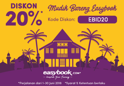 Mau Mudik Hemat? Ayo Mudik Bareng Easybook.com, Nikmati Diskon Hingga 20% Mau Mudik Hemat? Ayo Mudik Bareng Easybook.com, Nikmati Diskon Hingga 20%