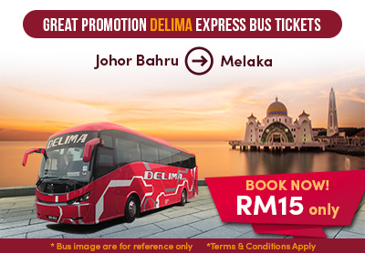Limited time offer!! Bus route from Johor Bahru to Melaka at RM 15 only Limited time offer!! Bus route from Johor Bahru to Melaka at RM 15 only