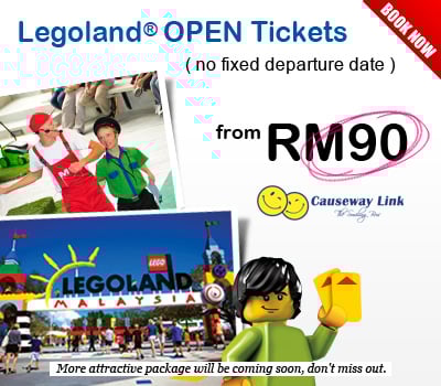 Discounted Legoland Tickets@Open Tickets, from RM90 only Discounted Legoland Tickets@Open Tickets, from RM90 only
