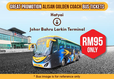 Great promotion! Bus route from Hatyai to Johor Bahru Larkin Terminal is now RM 95 only! Great promotion! Bus route from Hatyai to Johor Bahru Larkin Terminal is now RM 95 only!