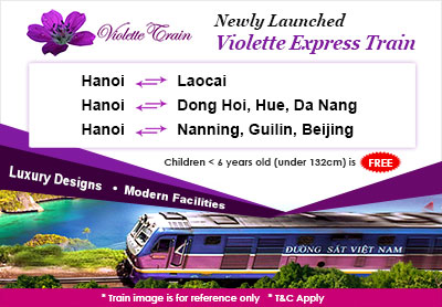 Violette Express Train is Available Now on Easybook Violette Express Train is Available Now on Easybook